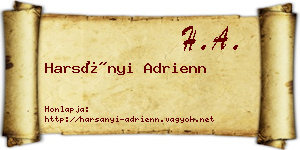 Harsányi Adrienn névjegykártya